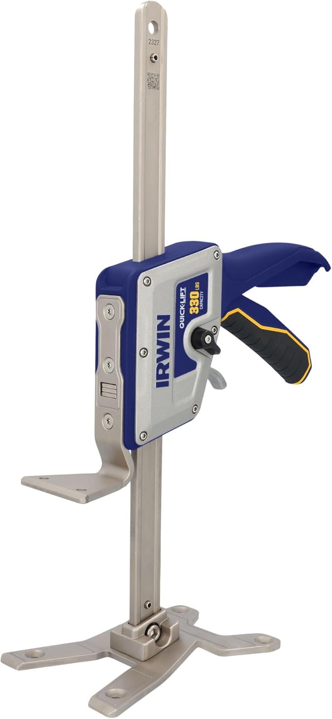 IRWIN Quick-Lift Construction Jack, Hand Lifting Jack Tool, Multifunctional, Lift up to 10" and Capacity 330 lbs (IRHT83100)
