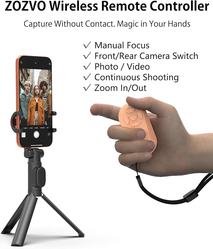 Wireless Remote Controller for iOS/Android Bluetooth Remote Control for TikTok
