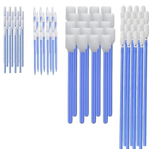 Wellgler's Foam Cleaning Swabs, Lint Free Foam Tip Swabs Kit,
