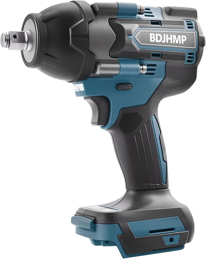 Cordless Impact Wrench 1/2 Inch, 1500 N.m/1106ft-lbs Brushless Impact Wrench Gun Compatible with Makita Battery (No Battery), Electric Power Impact Driver for Car Home
