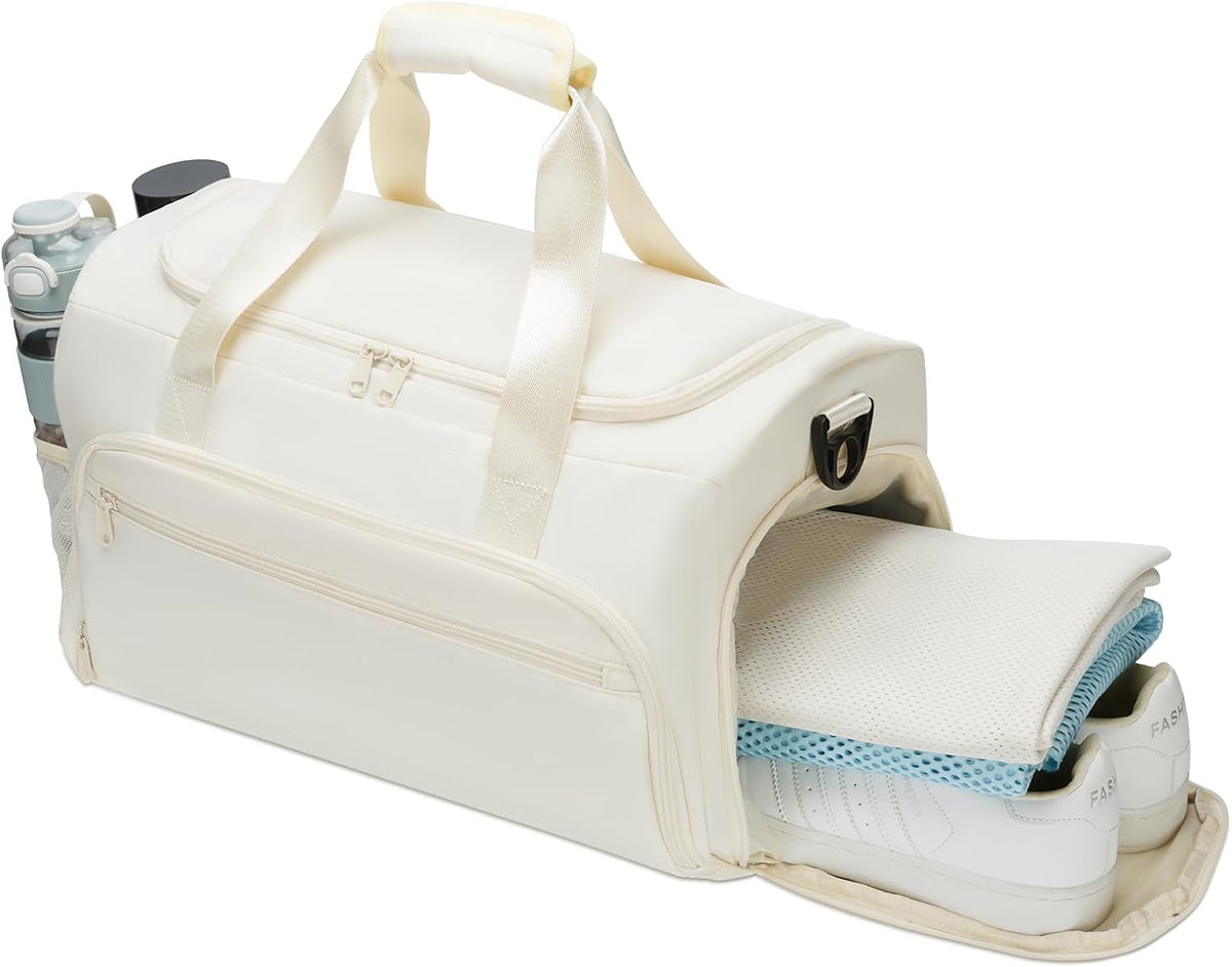 Skiennix Gym Bag | Water-Resistant Sports Duffle with Wet Pocket & Shoe Compartment - Versatile Size for Men & Women