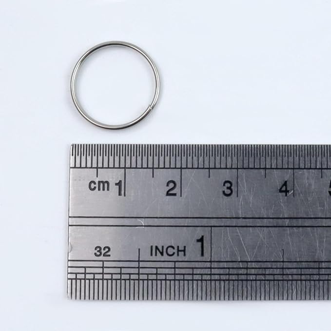 500PCS Stainless Steel Bright Silver Chandelier Split Rings, 0.63inch Diameter
