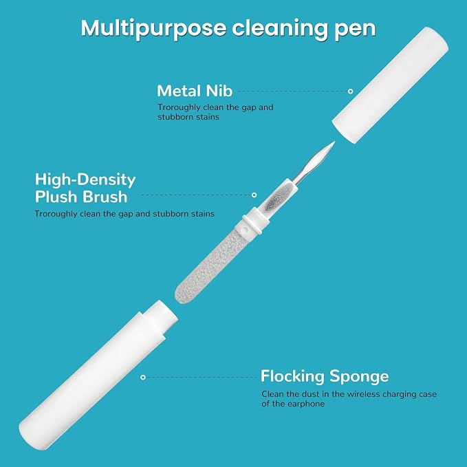 MUIIGOOD Airpods Cleaner Kit 221 Pcs Earbud Cleaning Putty Remove Ear Wax Phone