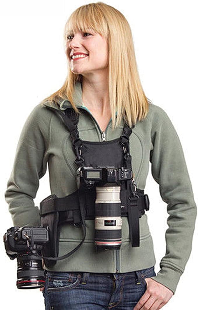Nicama NC-Vest Dual Camera Carrier Chest Harness，Double Shoulder Camera Strap