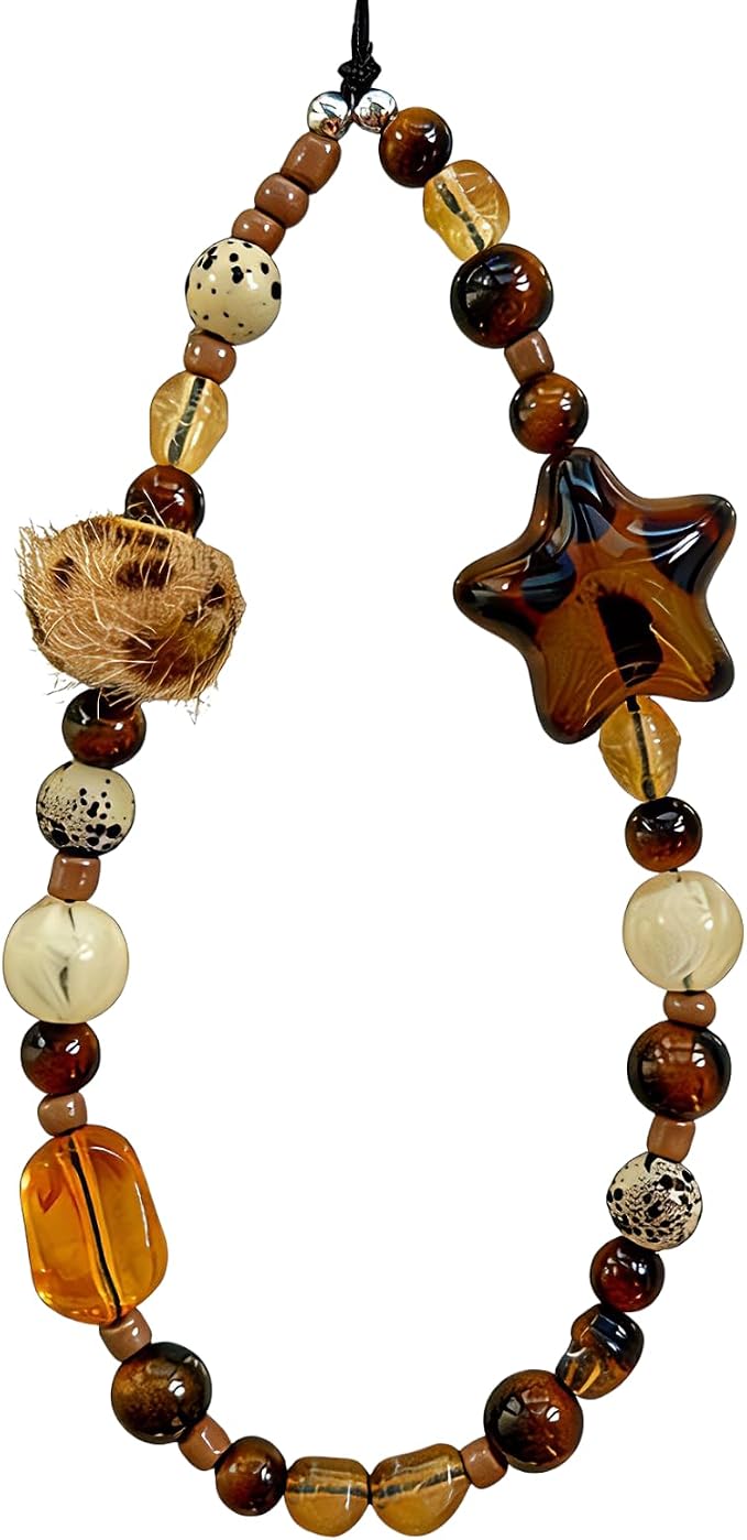 Cute Beaded Camera Wrist Strap for Phone, Digital Camera Charm Lanyard