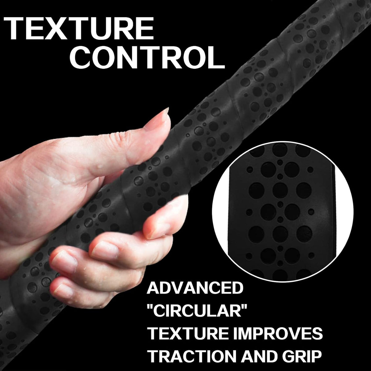 VEASAERS Bat Grip Tape - Soft Comfortable Adhesive for Baseball & Softball | 2/4 Pack, 40 Inch, 1.75mm