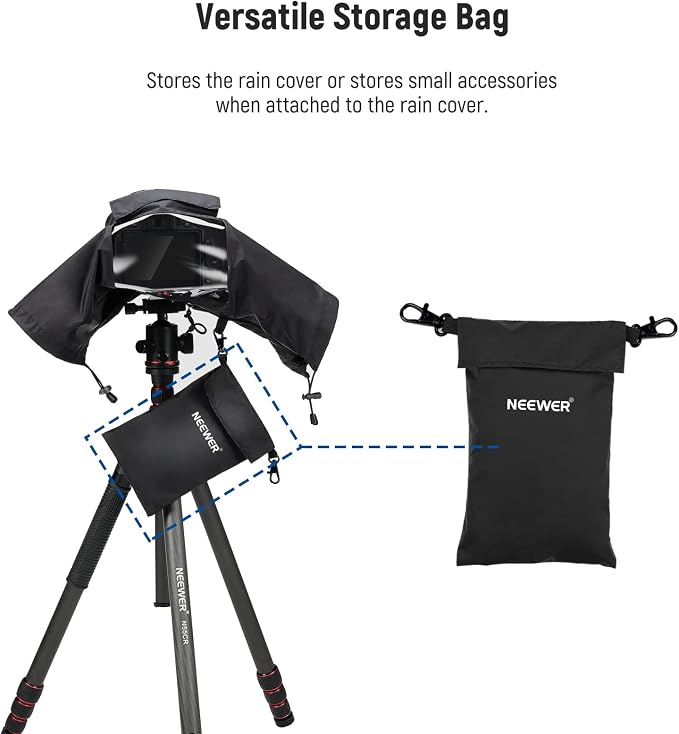 NEEWER Camera Rain Cover, Small Size Durable Nylon Raincoat Compatible