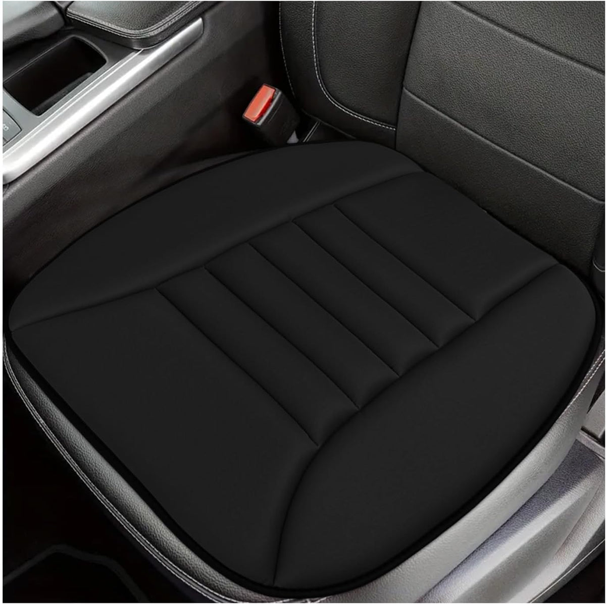 Sun Walker Car Seat Cushion, 1.2" Thick Memory Foam Auto Seat Protector Pressure Relief Pad, Nonslip Bottom Mat Comfort Driving Seats Cover for Truck SUV Sedan, Car Accessories (Orange)
