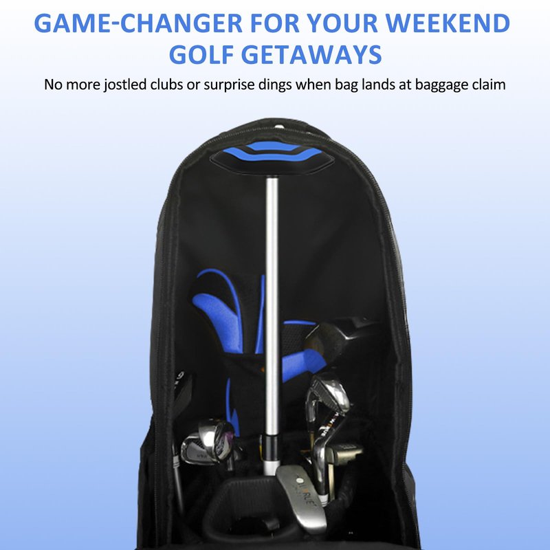 OFFKITSLY Golf Travel Bag Support Pole,Golf Clubs Protector Travel Bag Support Rod Anti-Impact Umbrella Cover Height Adjustable Golf Bag Accessories