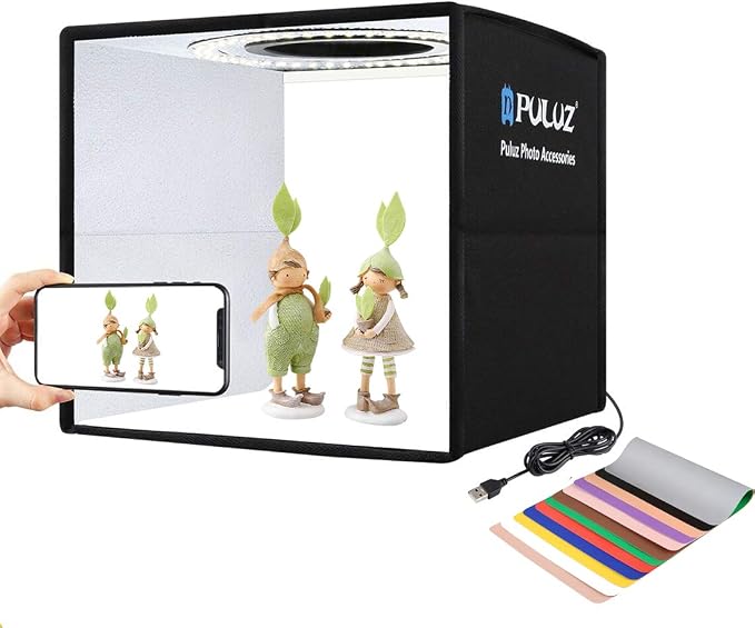 Photo Studio Light Box PULUZ 9.8in/25cm Portable Folding Photography Shooting