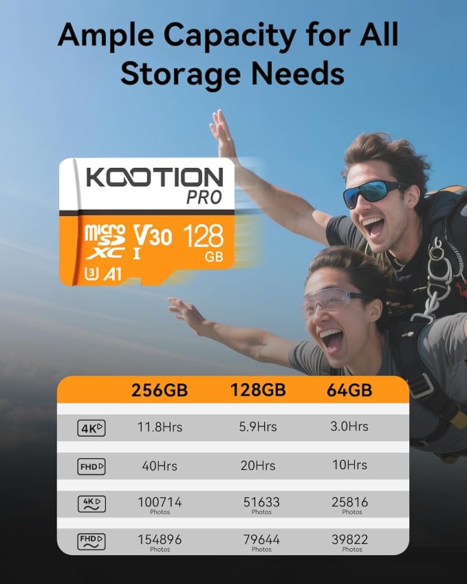 KOOTION 128GB 10-Pack Micro SD Card