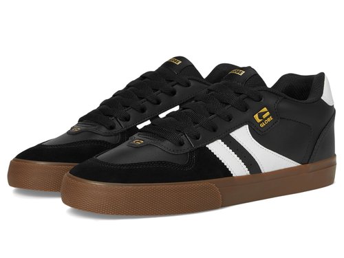 Globe Men's Encore-2 Skate Shoe, Black/White/Tobacco, 7