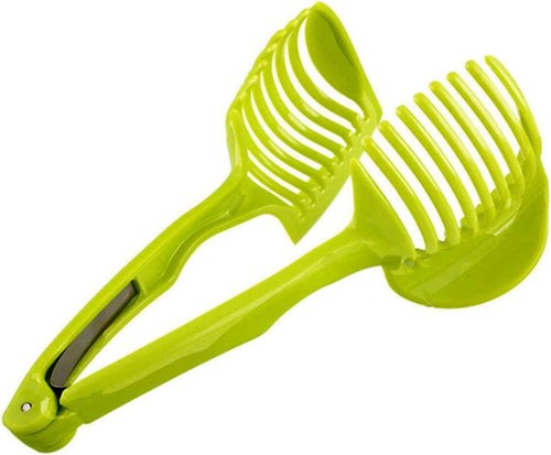 Lemon Tomato Food Tongs - Manual Fruit & Vegetable Cutting Tool | Handy Kitchen Gadget