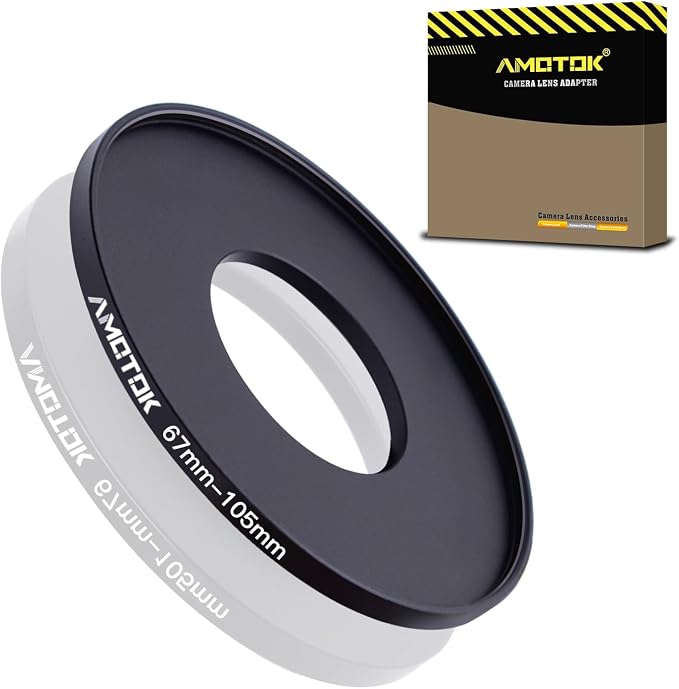 67mm Lens to 105mm Camera Lens Adapter, 67mm-105mm Filter Step up Rings