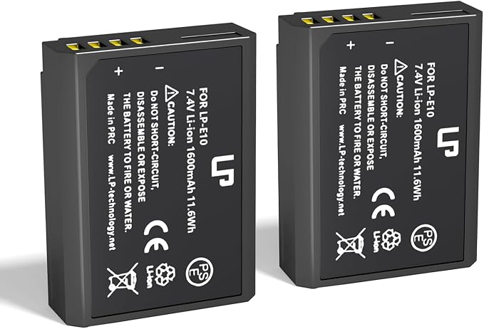 LP LP-E10 Replacement Battery, Kiss X50, X90 Cameras