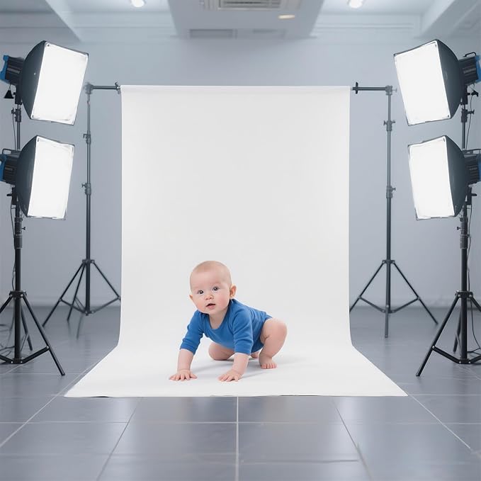 White Photography Backdrop for Photoshoot, Photo Backdrop Curtain, Perfect