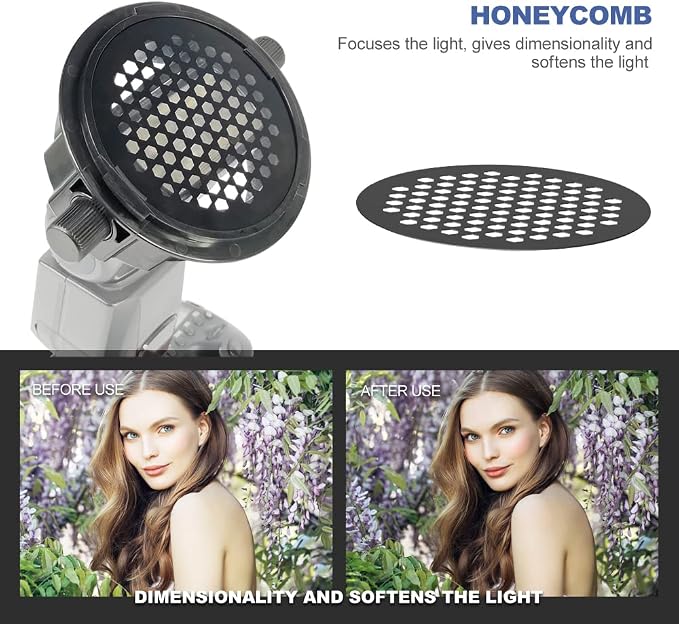 Photography Lighting Flash Diffuser Set, LENSGO Professional Flash Kit Flash