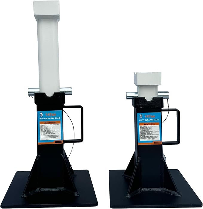 HKTE 14 Ton Heavy Duty Jack Stands with Locking Pins,28000lbs Capacity, 2 Pack
