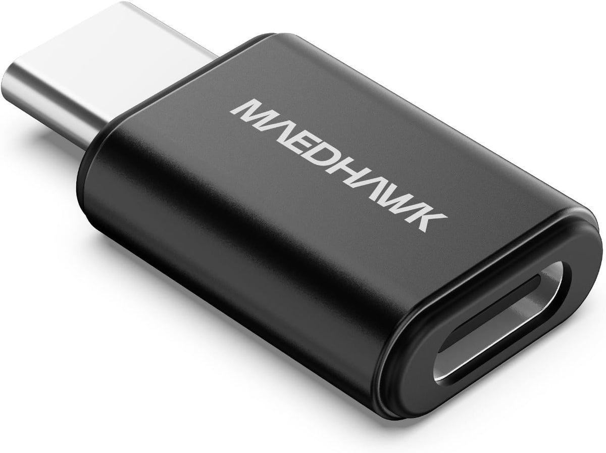 MaedHawk Bypass Motorcycle CarPlay Bluetooth Headset Adapter with Passthrough USB-C Charging Port