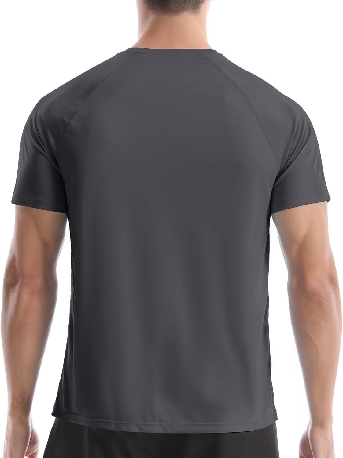 Roadbox Men's Rash Guard | Short Sleeve Swim Shirt with UPF 50+ UV Protection - Quick Dry, Lightweight