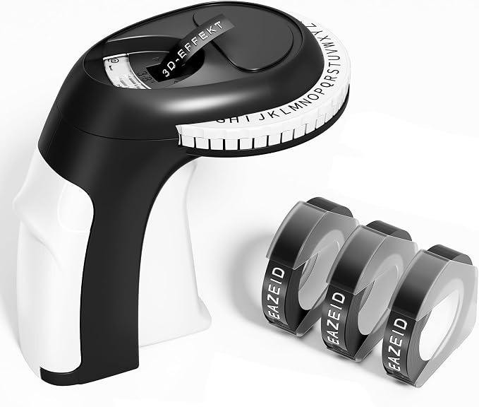Embossing Label Maker, Vintage Embossed Label Maker Machine