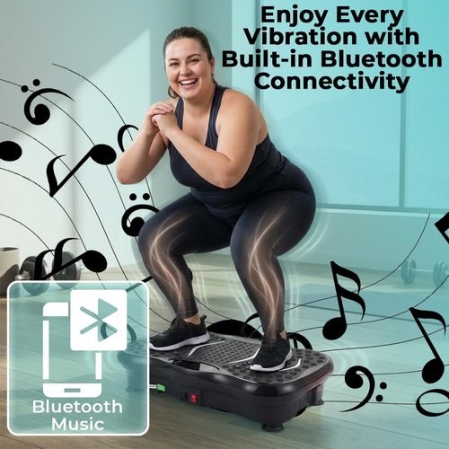 Beltwell® Vibration Plate - Full Body Shaker for Weight Loss & Lymphatic Drainage | Bluetooth & LED Display