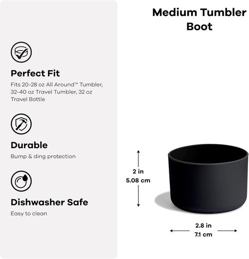Hydro Flask Tumbler Boot - Silicone Bottom Protector Sleeve for Medium Tumblers | Cascade Blue