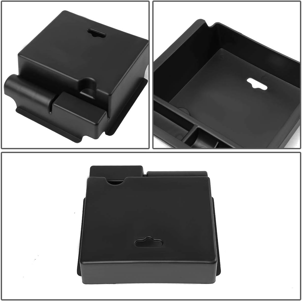 DNA MOTORING ZTL-Y-0020 Center Console Armrest Organizer Tray (for 16-17 Nissan Maxima), 1 Pack,Black