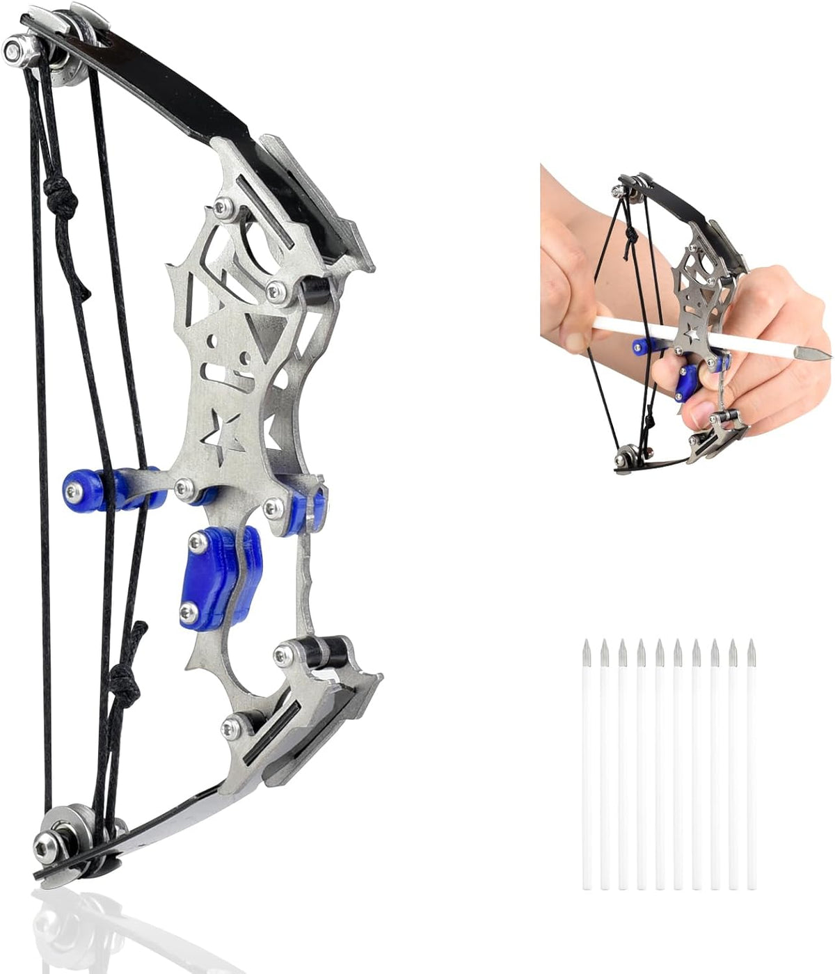 Skiennix Mini Compound Bow and Arrow Set - Perfect for Ages 14+ | Ideal for Target Shooting & Archery Games