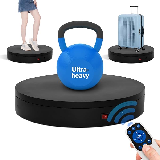 15.8In Remote Large Motorized electric turntable Rotating platform Photography