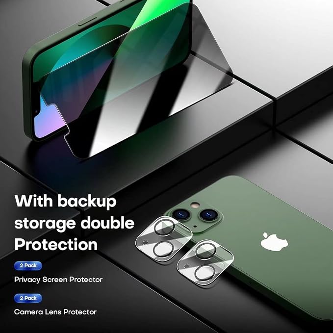 TOCOL [2+2 Pack Fit for iPhone 13 6.1''