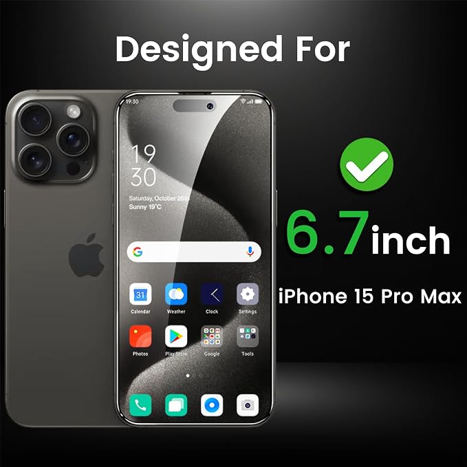 Romkasi 4 Pack Privacy Screen Protector