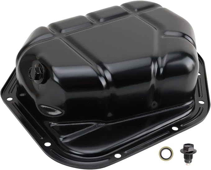TRQ Engine Oil Pan Compatible with 2001-2005 Hyundai Santa Fe 2005-2009 Tucson 2005-2010 Kia Sportage