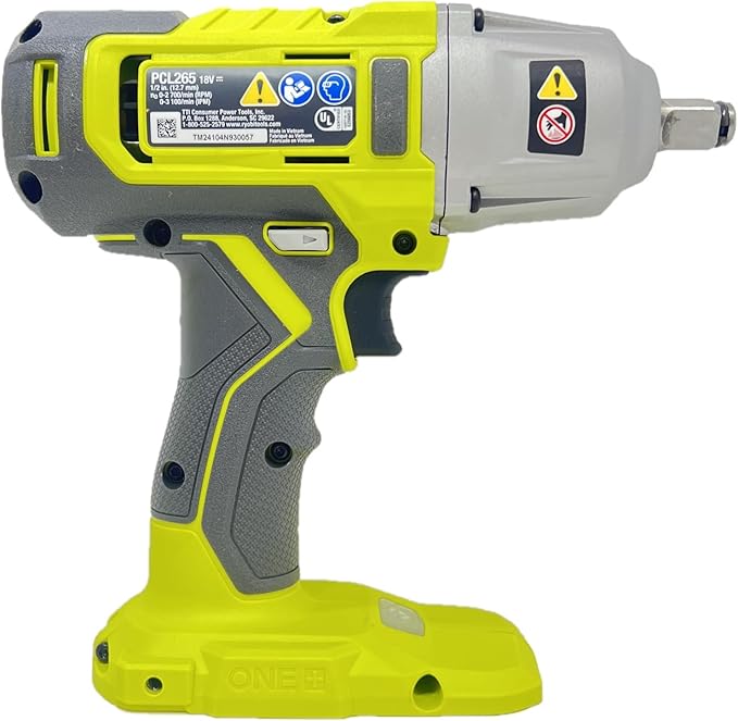 Ryobi PCL265 18V ONE+ Cordless 1/2 in. Impact Wrench (Tool ONLY- Battery and Charger NOT Included)