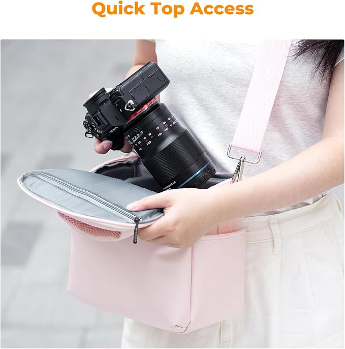 K&F CONCEPT Camera Sling Bag Small Crossbody Camera Case DSLR/SLR/Cute Compact