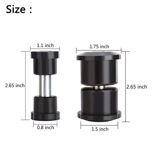 10L0L Golf Cart Rear Leaf Spring Bushing & Sleeves Kit for EZGO RXV 2008-up G&E OEM# 620160 620161 624030