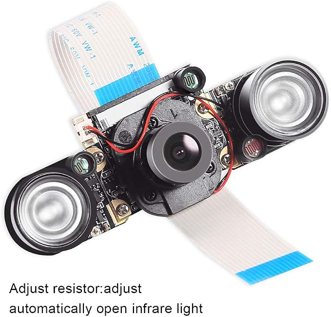 DORHEA Raspberry Pi 4 Camera Module Automatic IR-Cut Sensor Day/Night Vision