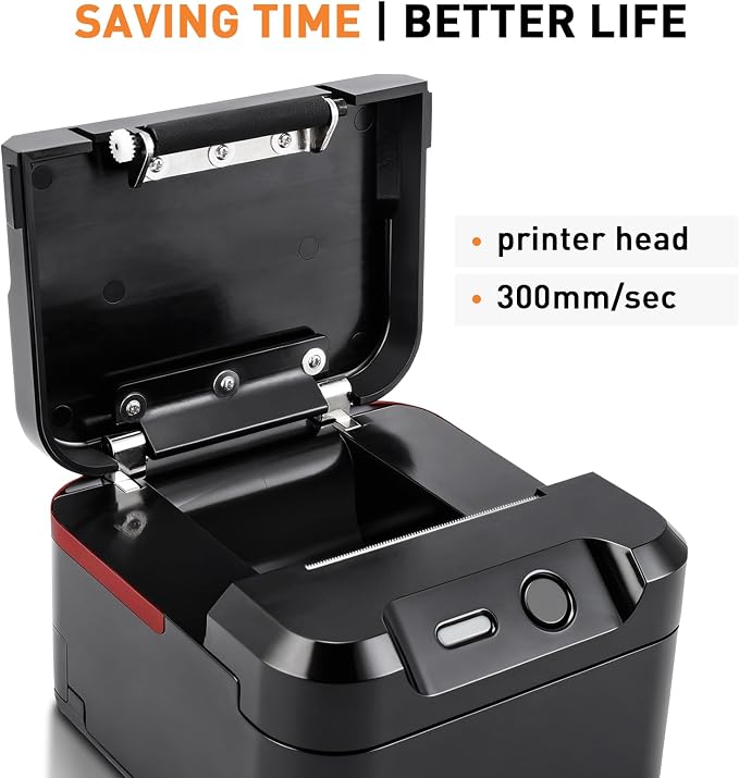 POS Printer, 58mm USB Thermal Receipt Printer, Restaurant Kitchen Printer