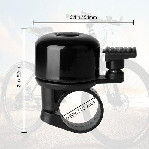 Classic Mini Bike Bell 2 Pack by [Brand Name] - Loud Melodious Sound for Kids & Adults | Perfect for Road, Mountain, BMX