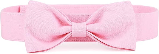 Segarty Dog Bow Ties for Large Dogs Neck Girth 16.5-21.3in, Adjustable Pink Bowtie Collar Neck Tie Tuxedo Comfortable Cotton Girl Pets Bows Grooming Accessory for Formal Wedding Holiday Birthday Party