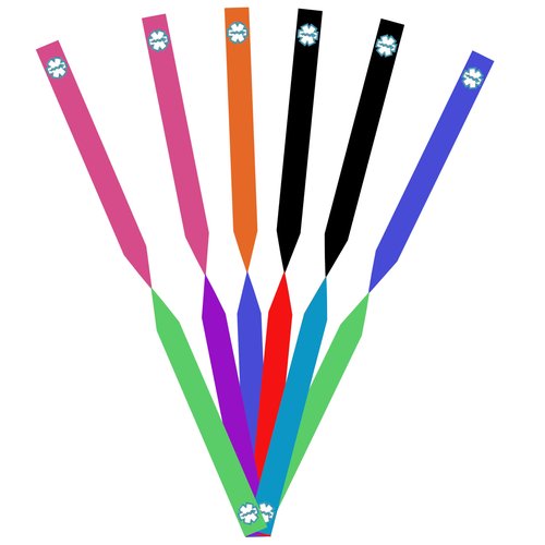 EpicBand Duo Medical Alert Repl Band (no Clasp) - Pink/Purple