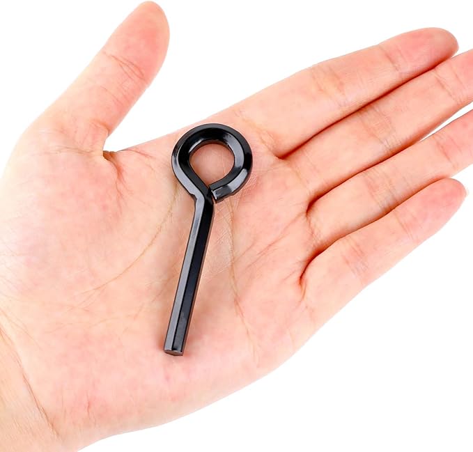 5 Pack Allen Wrench Door Key with Full Loop, 7/32-inch Black Hex Key Dogging Key for Push Bar Panic Exit Device, Standard Metal Allen Key Sets