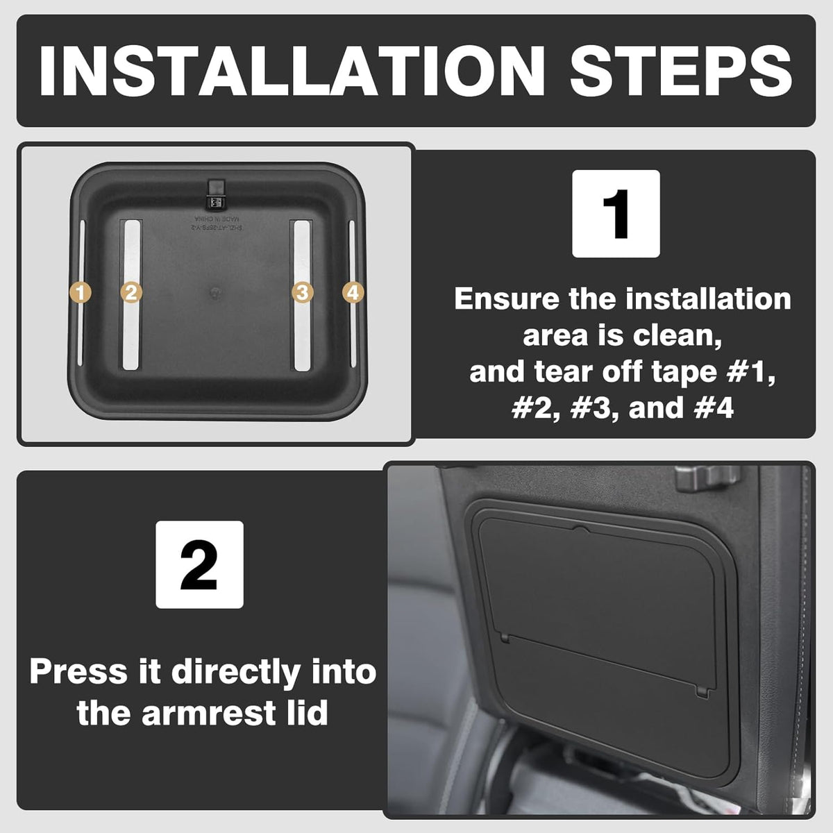 Muslogy Console Hidden Organizer for 2024-2026 Acadia/Traverse/2025+Enclave