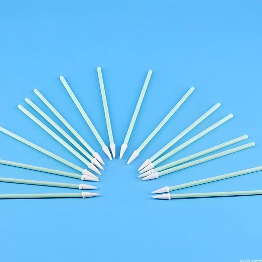 500-Pack Pointed Tip Fiber Optic Cleaning Swabs
