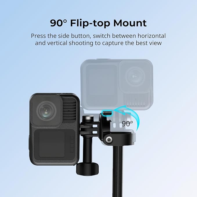 SmallRig 2-in-1 Selfie Stick Tripod, 7.1-20.5in Extendable, Support Horizontal