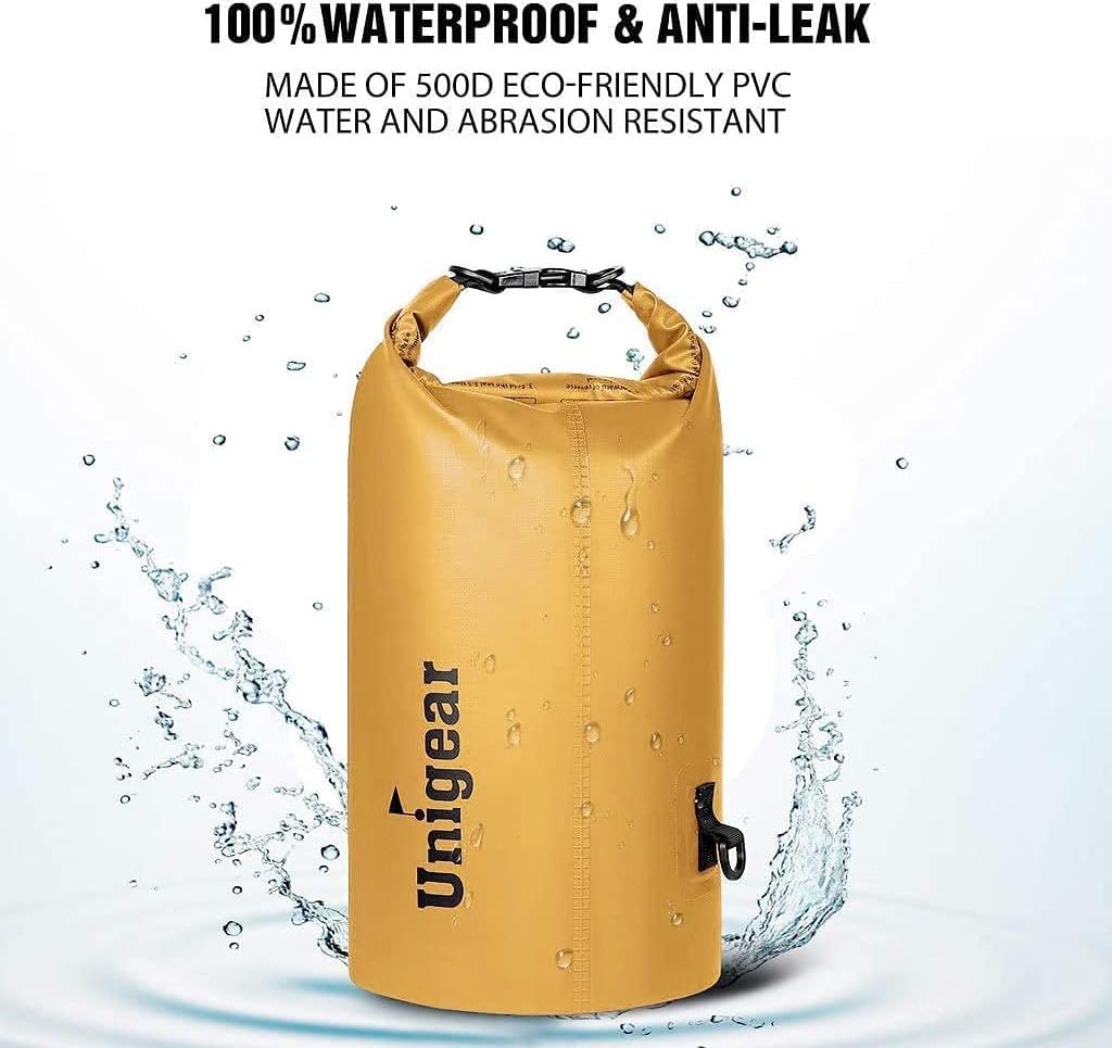 Unigear Waterproof Dry Bag - Lightweight Floating Storage for Kayaking, Boating & Camping | 2L-40L Sizes