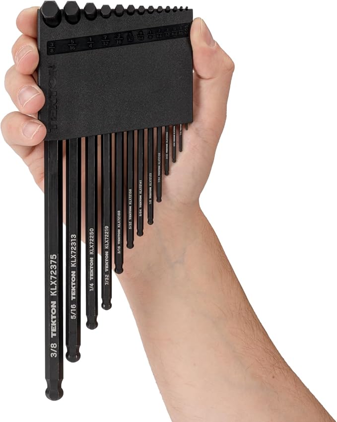 TEKTON Ball End Hex L-Key Set with Holder, 13-Piece (0.050-3/8 in.) | KLX91102