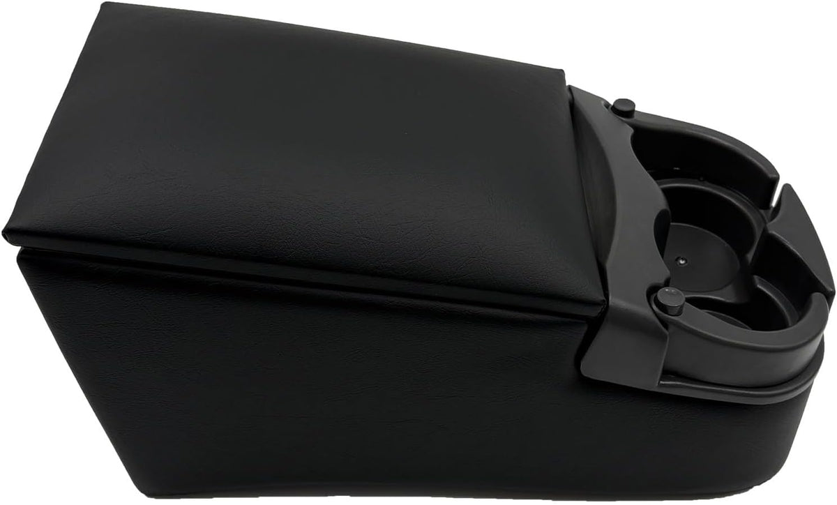 Black Universal Truck Bench Seat Console with Cup Holders