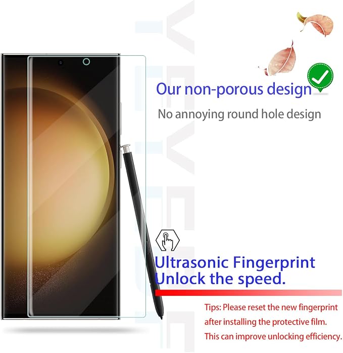 Screen Protector for Samsung Galaxy S23 Ultra, Premium Screen Protector for
