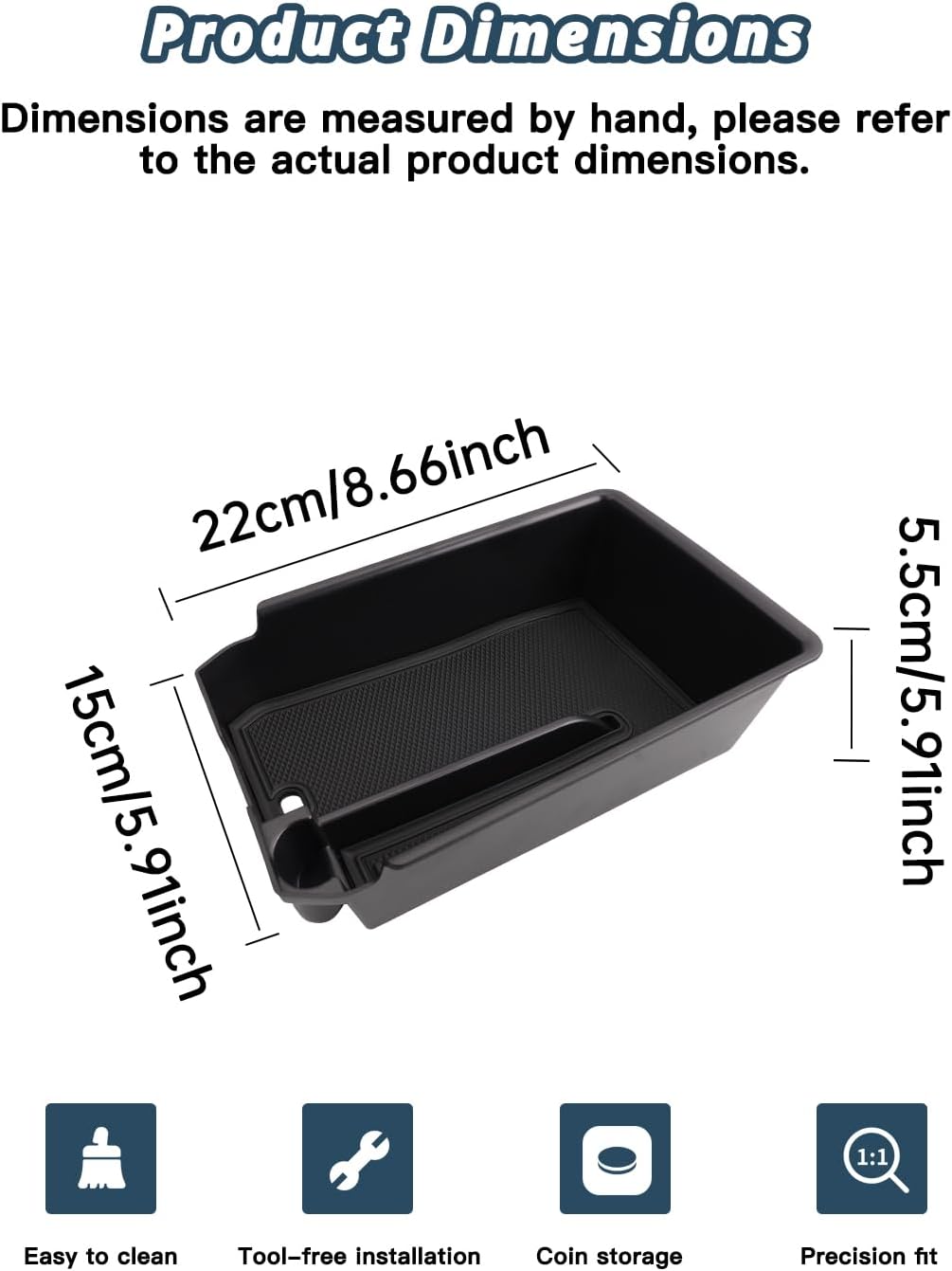 Ruiya 2025 2026 BMW X4 Center Console Organizer for 2026 BMW X4 Accessories ABS Material Armrest Console Glove Tray Compatible with (2019-2026) BMW X4 G02 & (2018-2024) BMW X3 G01